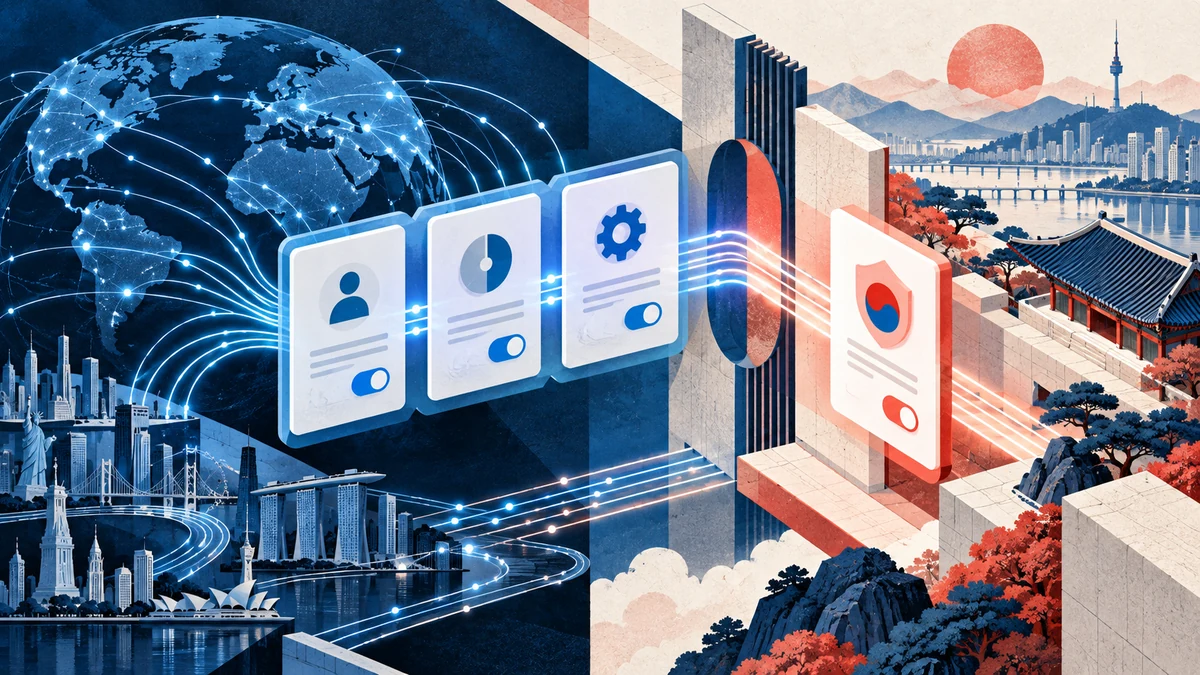 Illustration éditoriale pour « Cloudflare adapte ses inscriptions coréennes pour obtenir la certification ISMS »