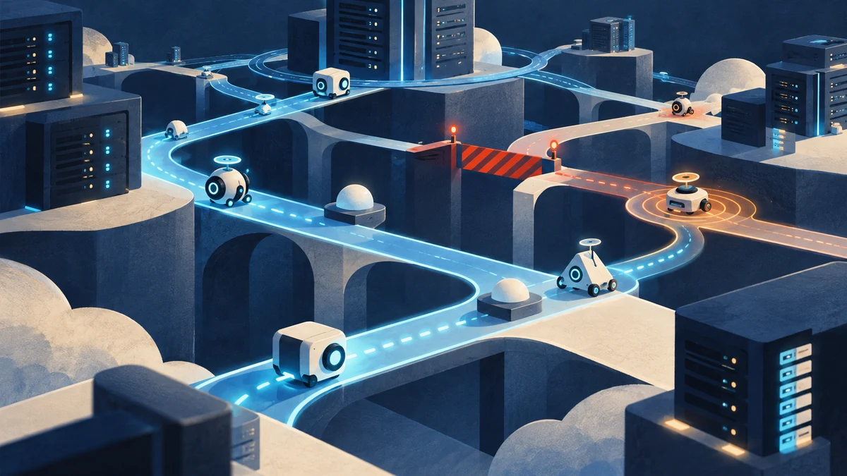 Illustration éditoriale pour « Cloudflare veut mesurer la fiabilité des robots au fil de leur navigation »