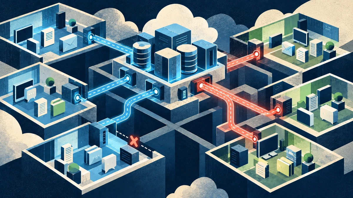 Illustration éditoriale pour « ConnectWise coupe ses services cloud après des accès illicites à Microsoft 365 »