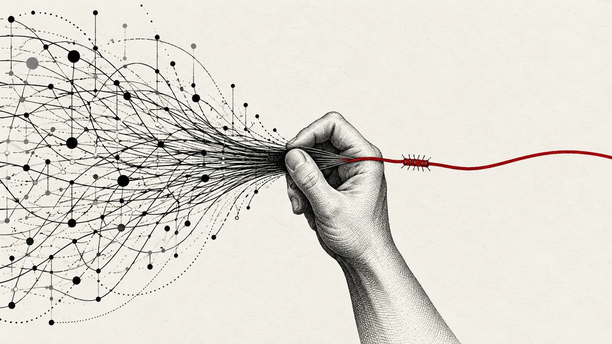 Illustration éditoriale pour « Quand l’IA trouve les failles plus vite que les équipes ne peuvent les corriger »