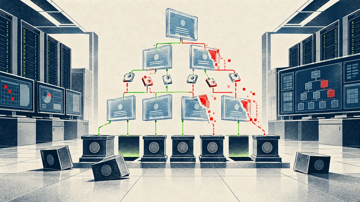 Illustration éditoriale pour « Windows retire sa confiance à des certificats eMudhra après la découverte de clés fragiles »